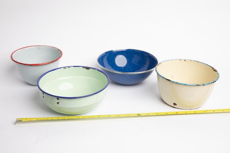 Bowl Multicoloured Enamel Medium (priced individually)